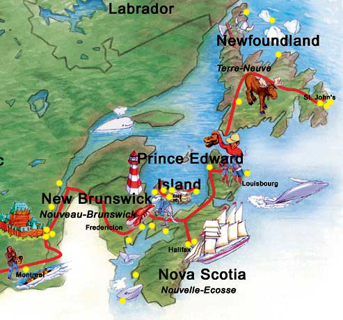 Atlantic Canada Map