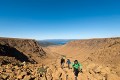 Hikers climbing the Tablelands © Parks Canada