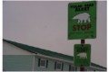 Street Sign Polar Bear