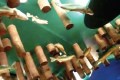 Fishing Weirs art on ceiling at Casino Rama © Lucy Izon